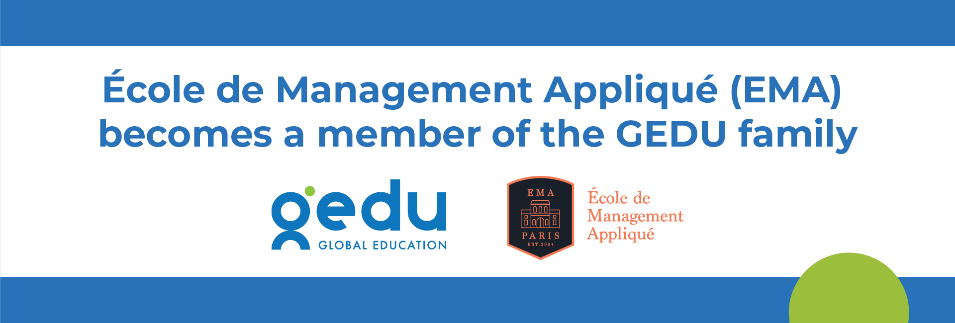 Global Education Holdings Acquires Paris-based École de Management Appliqué (EMA)