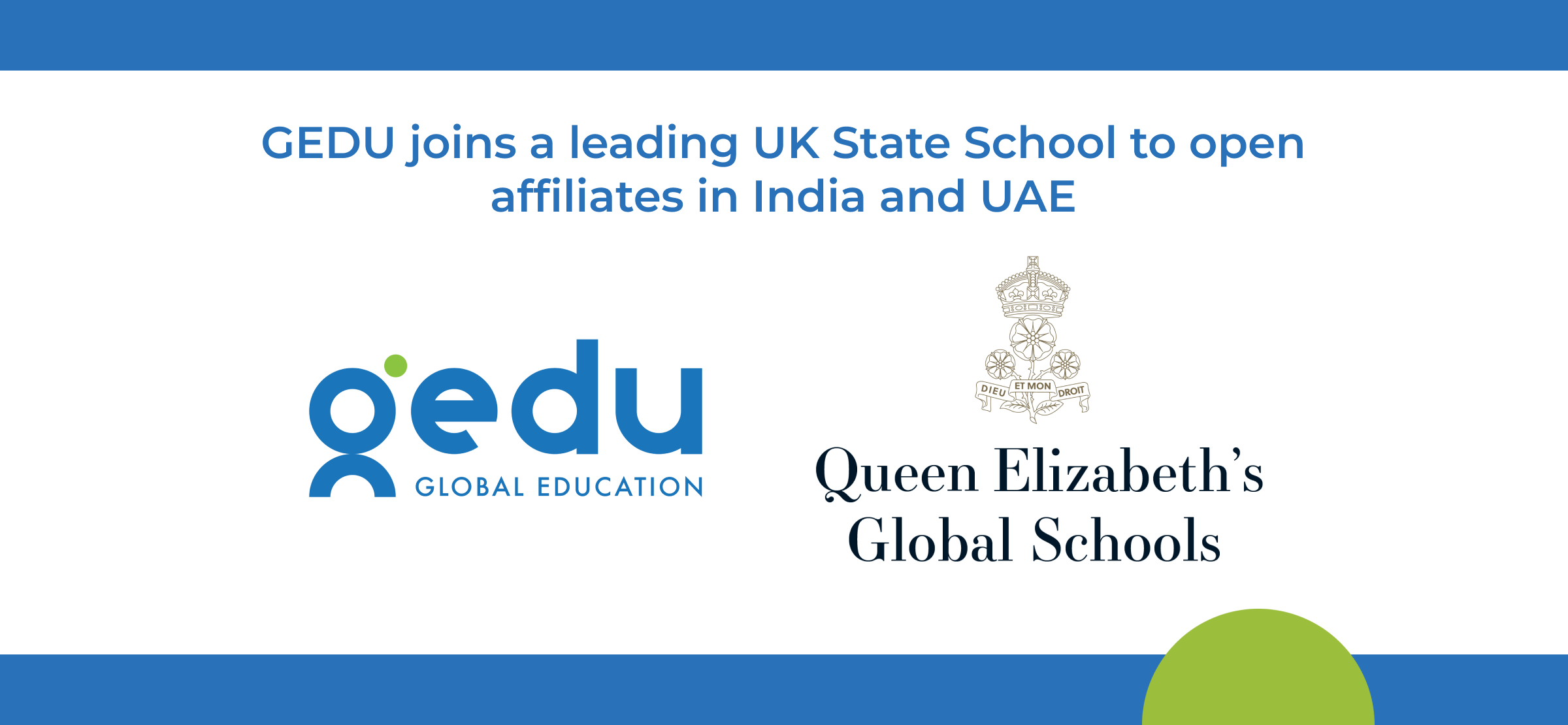 GEDU joins a leading UK State School to open affiliates in India and UAE